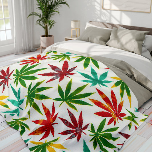 Arctic Fleece Blanket Cannabis