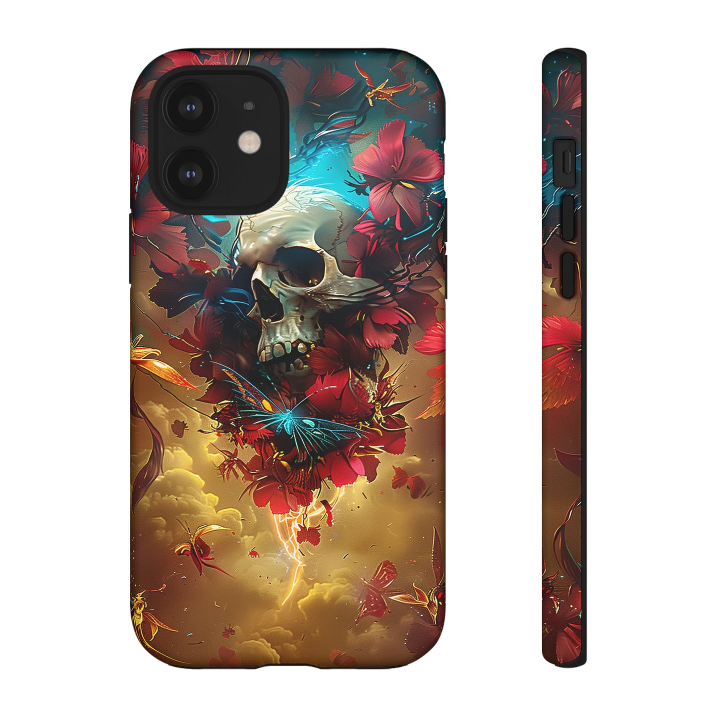 Tough Phone Cases Eternal Bloom Skull