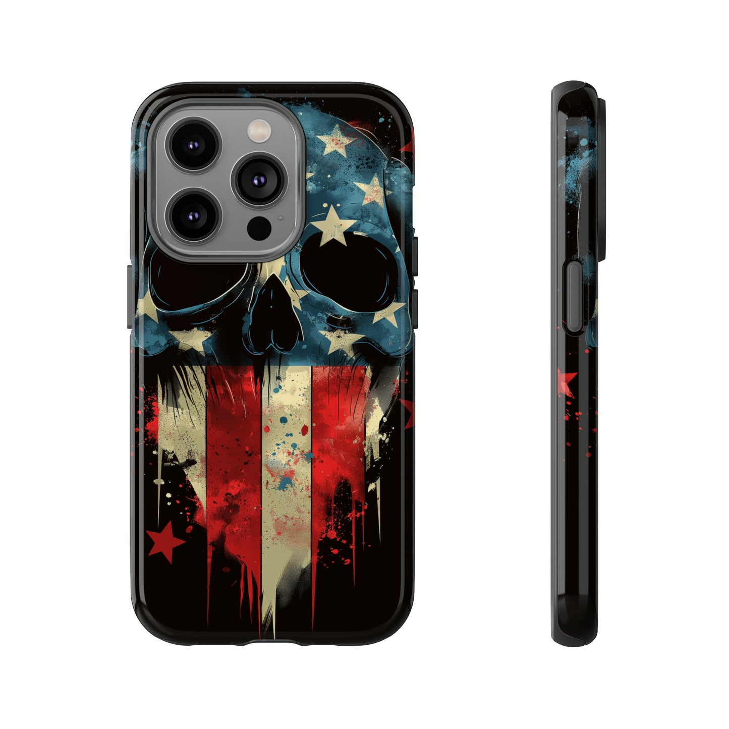 Tough Phone Cases Skull and Flag