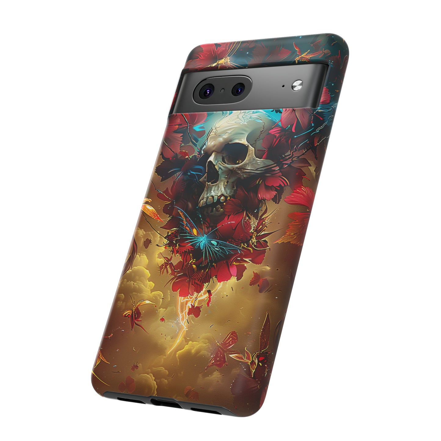 Tough Phone Cases Eternal Bloom Skull