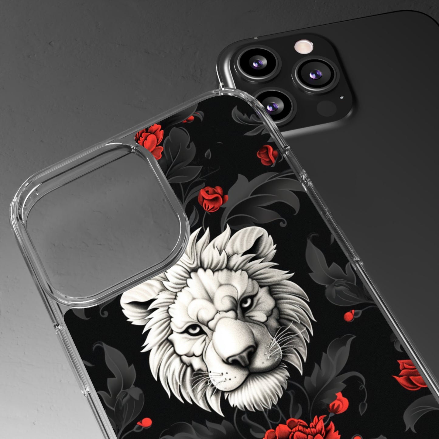 Clear Phone Cases White Lion