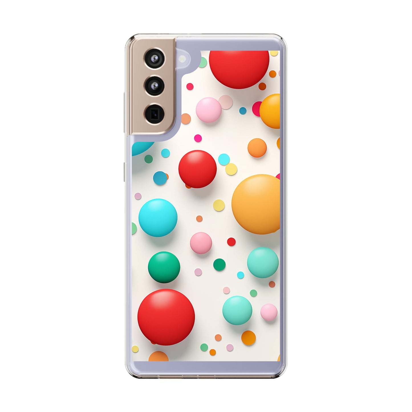 Clear Phone Cases Polkadot