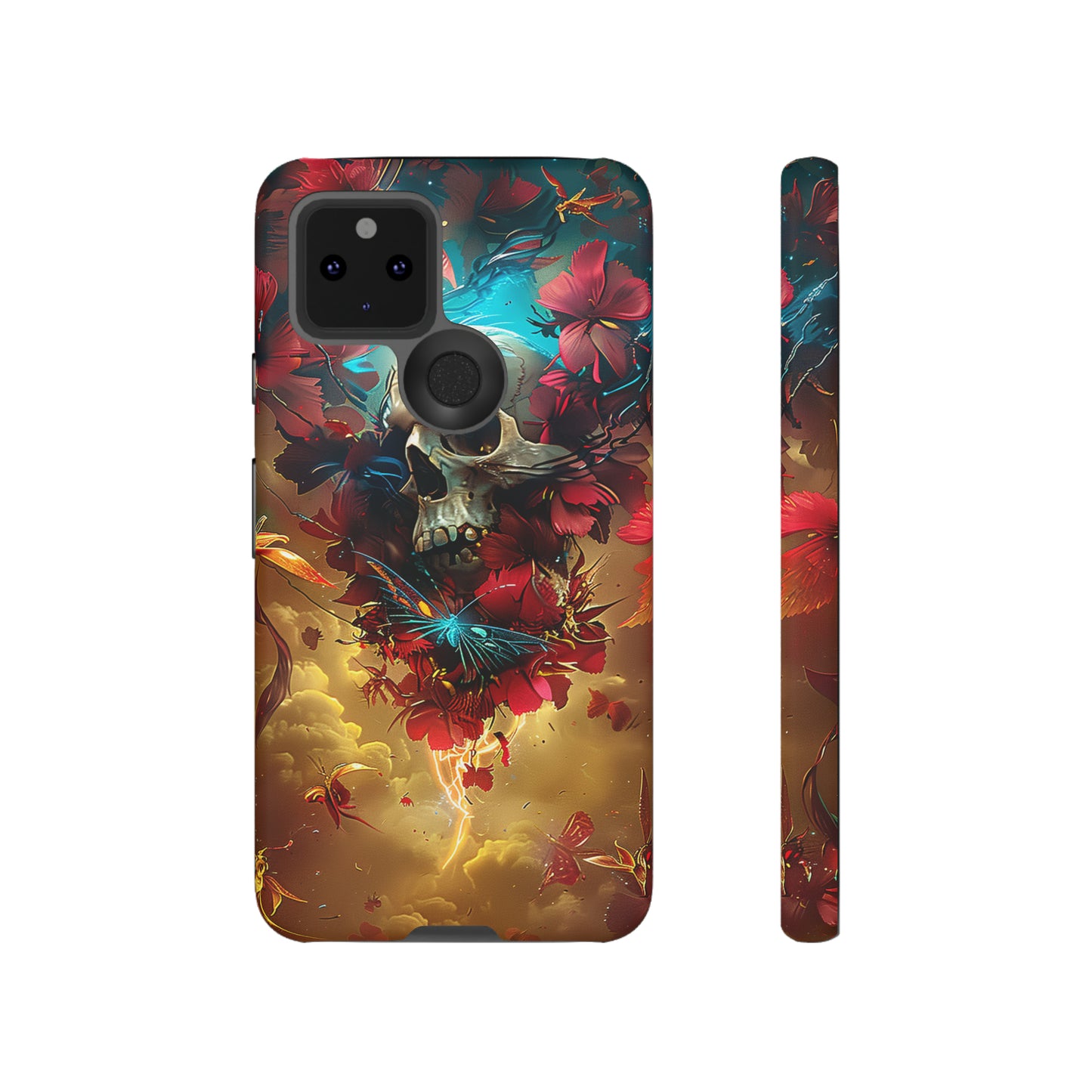 Tough Phone Cases Eternal Bloom Skull