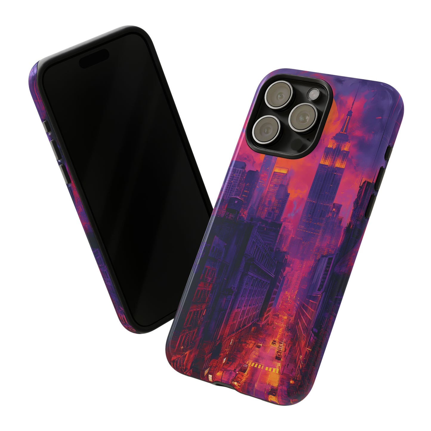 Tough Phone Case New York City Purple Haze