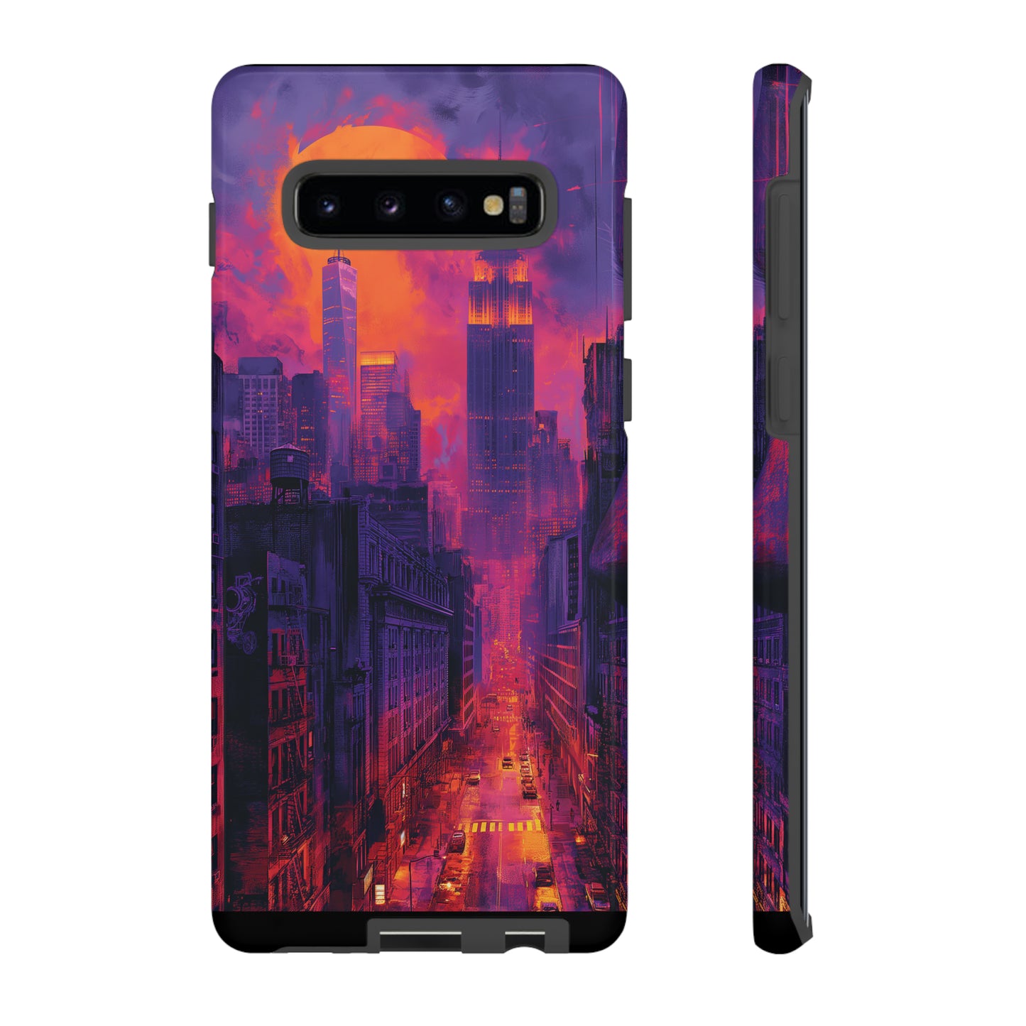 Tough Phone Case New York City Purple Haze