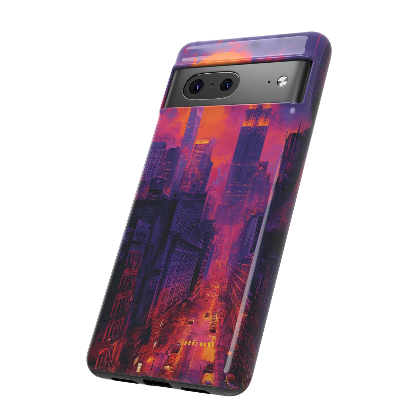 Tough Phone Case New York City Purple Haze