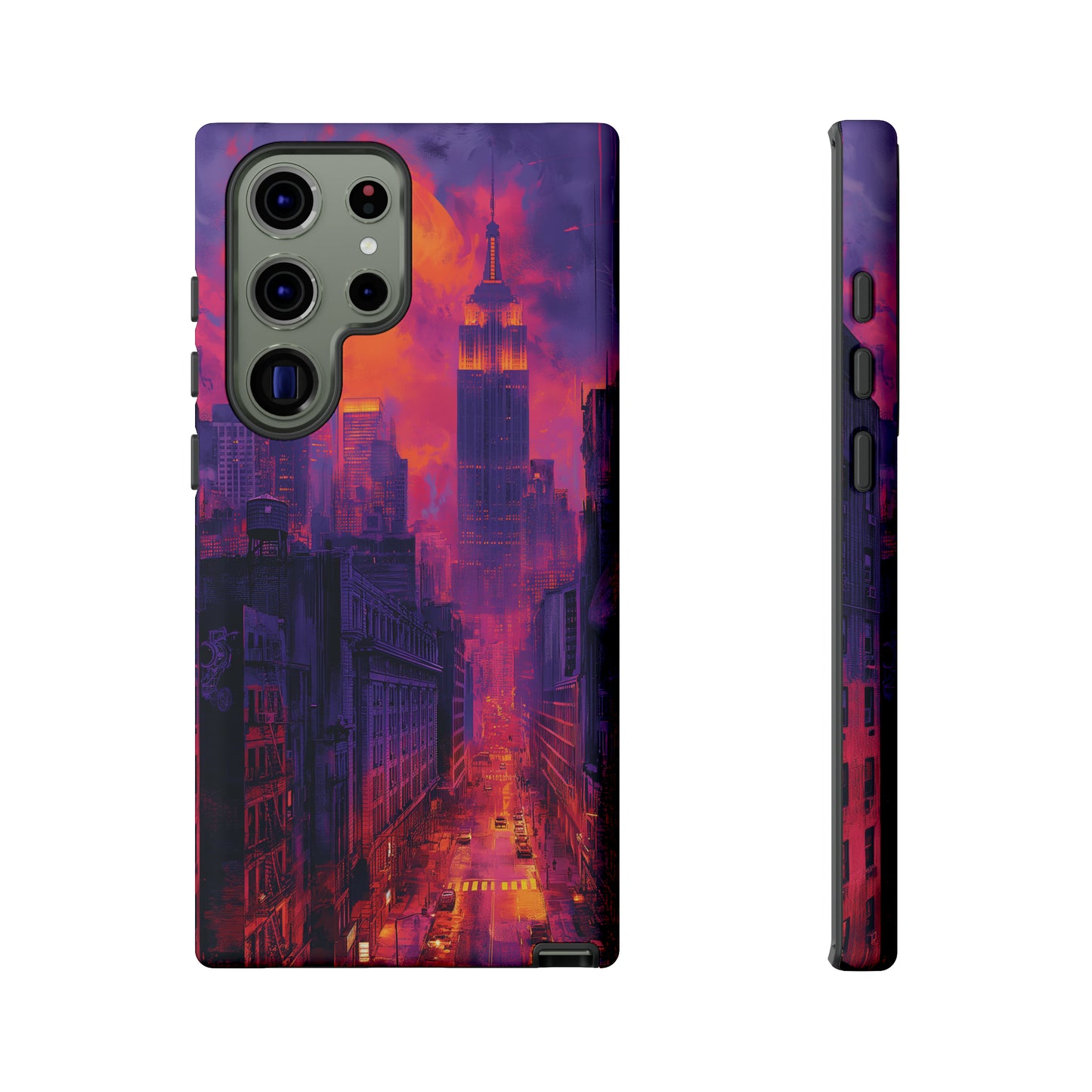 Tough Phone Case New York City Purple Haze