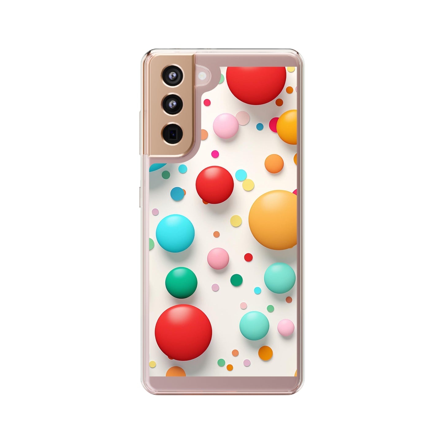 Clear Phone Cases Polkadot