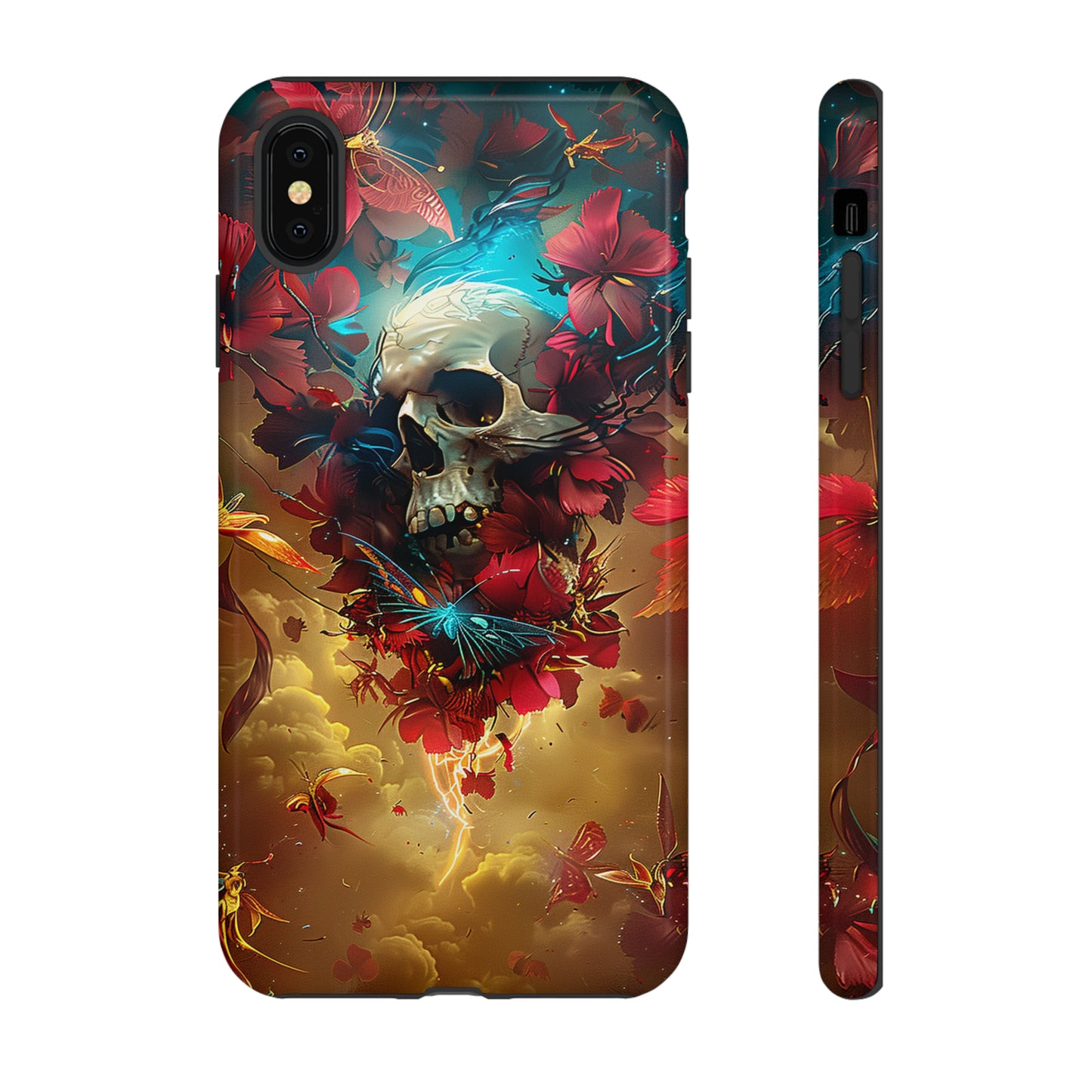 Tough Phone Cases Eternal Bloom Skull