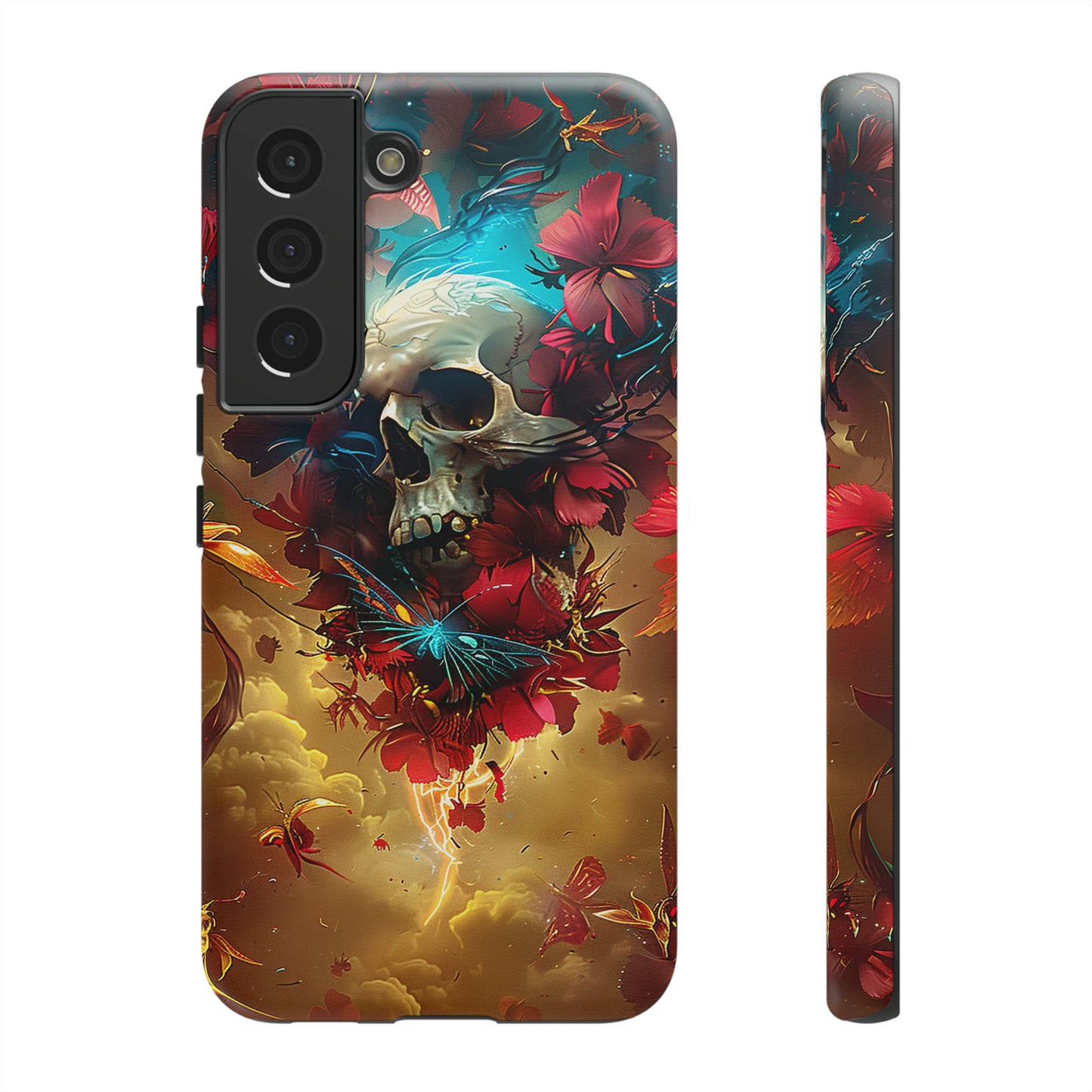 Tough Phone Cases Eternal Bloom Skull