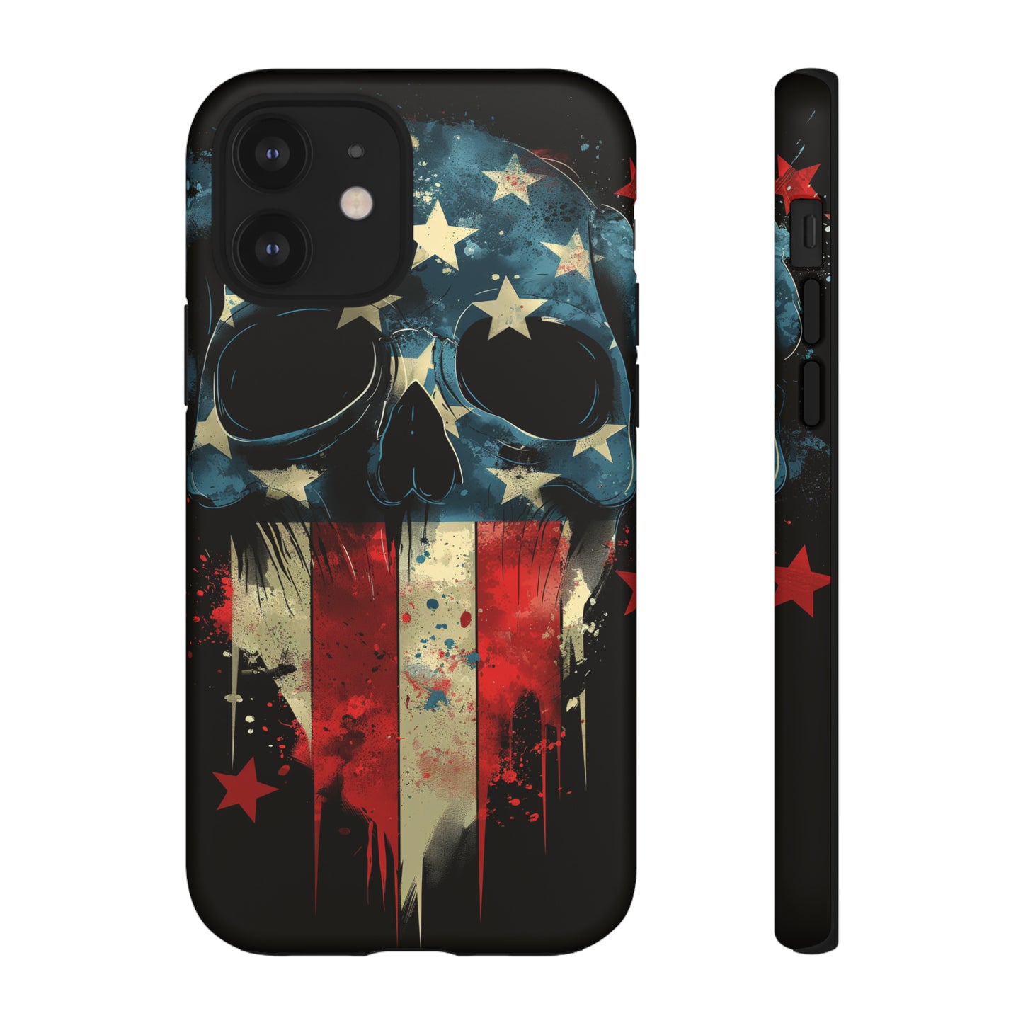 Tough Phone Cases Skull and Flag