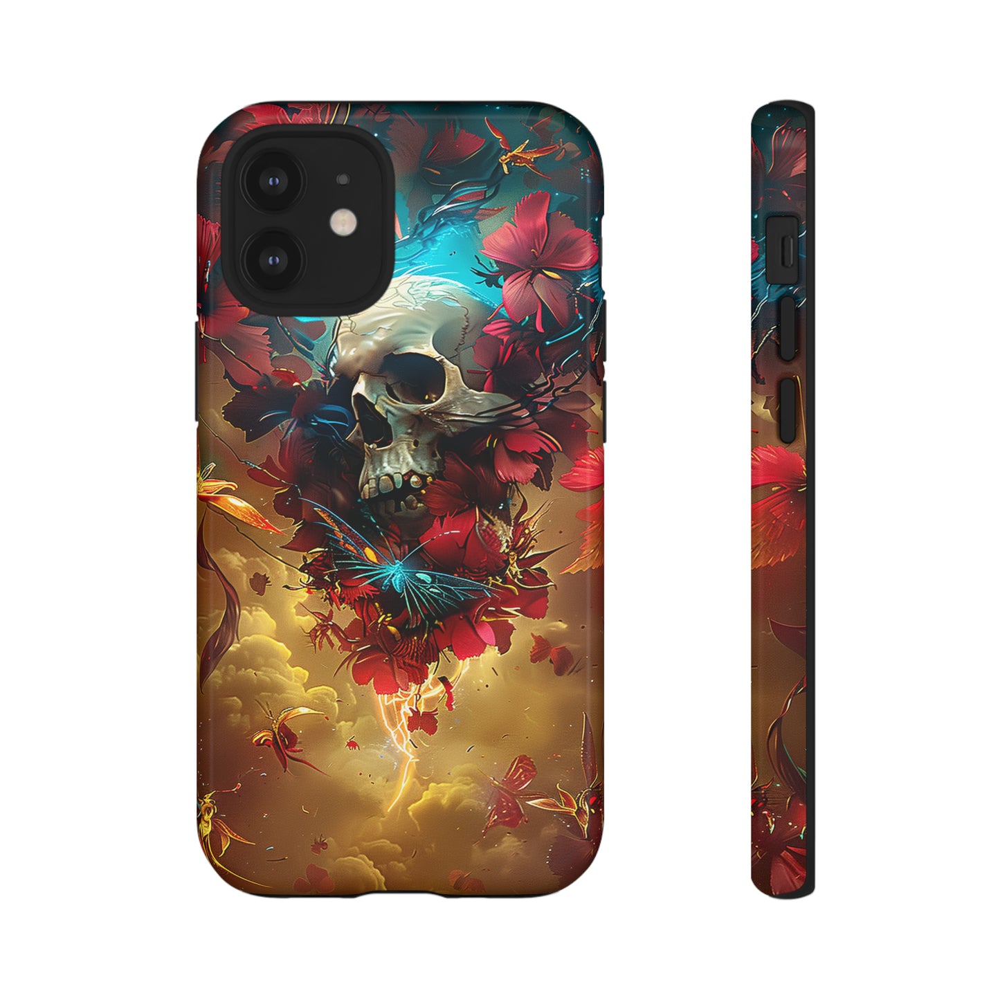 Tough Phone Cases Eternal Bloom Skull