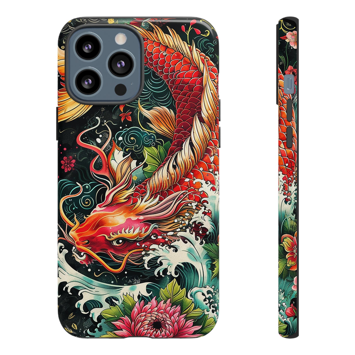 Tough Phone Case Japanese Koi Fish