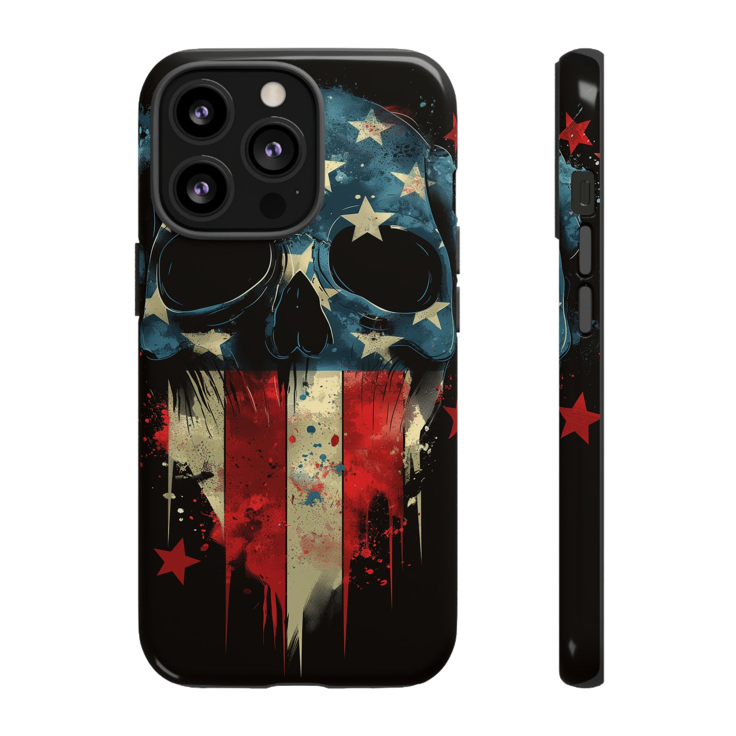 Tough Phone Cases Skull and Flag