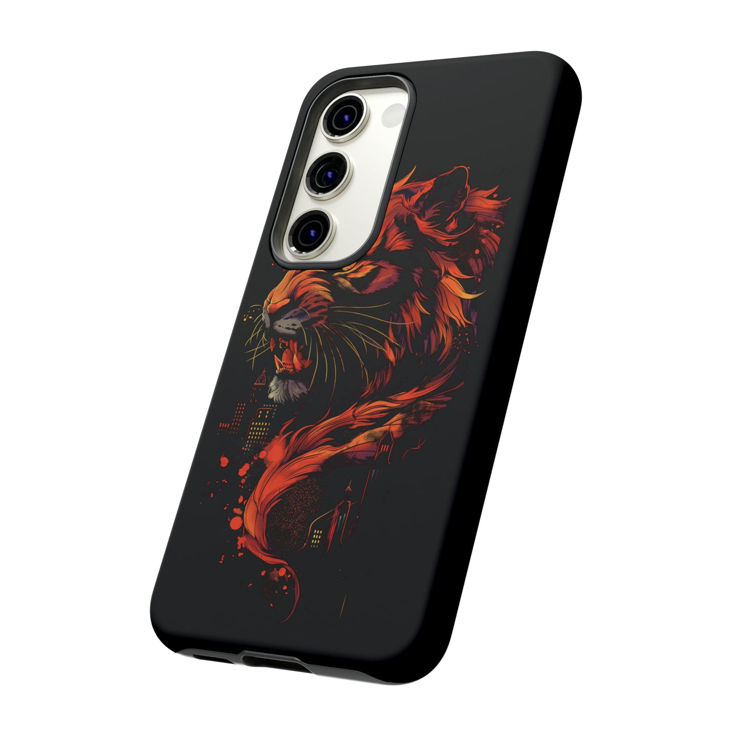 Tough Phone Case Tiger Orange and Black