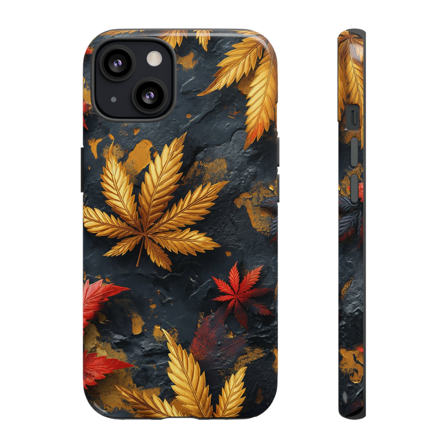 Tough Phone Case Cannabis Gold