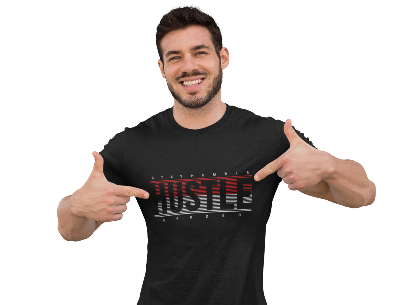 Stay Humble Hustle Harder - Motivational Graphic T-Shirt